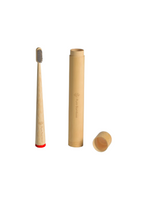 1 Cepillo de Dientes de Bambú y Estuche de Viaje de Madera