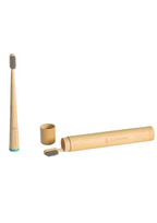 Pack Familiar 3 Cepillos de Dientes de Bambú y 3 Estuches de Viaje