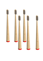 6 Cepillos de dientes de Bambú