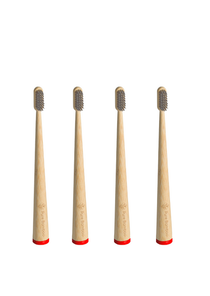 4 Cepillos de dientes de bambu
