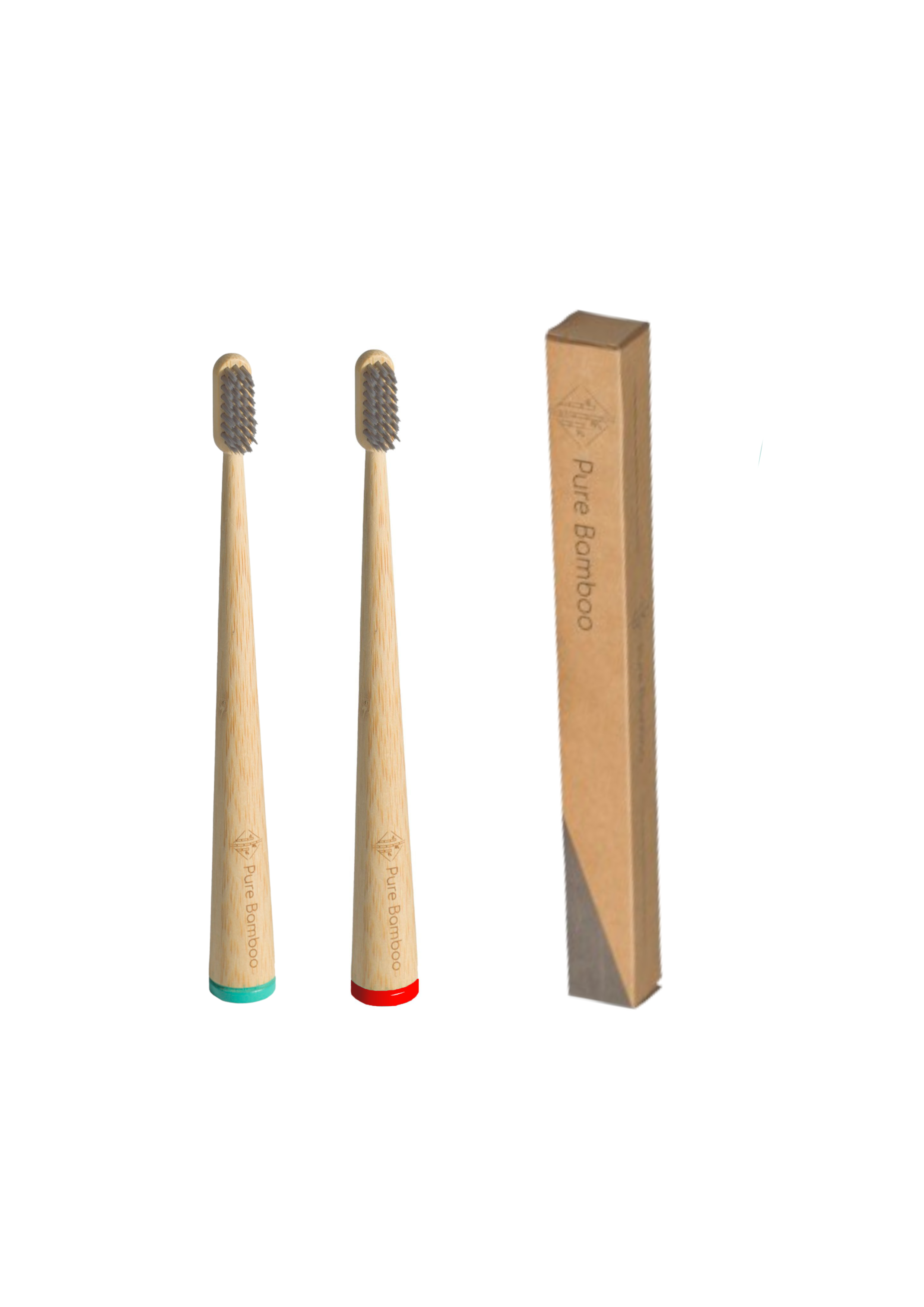 2 Cepillos de Dientes de Bambú